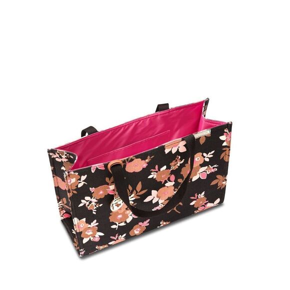NWOT Spartina 449 Verdier Market Tote Bag Black Floral - Picture 3 of 8
